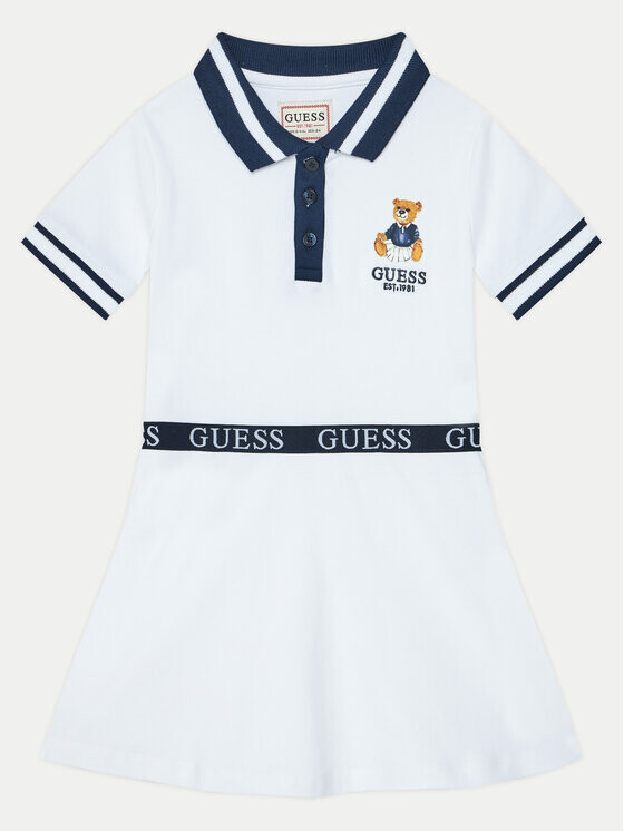 

Платье на каждый день, стандартного кроя Guess, белый
