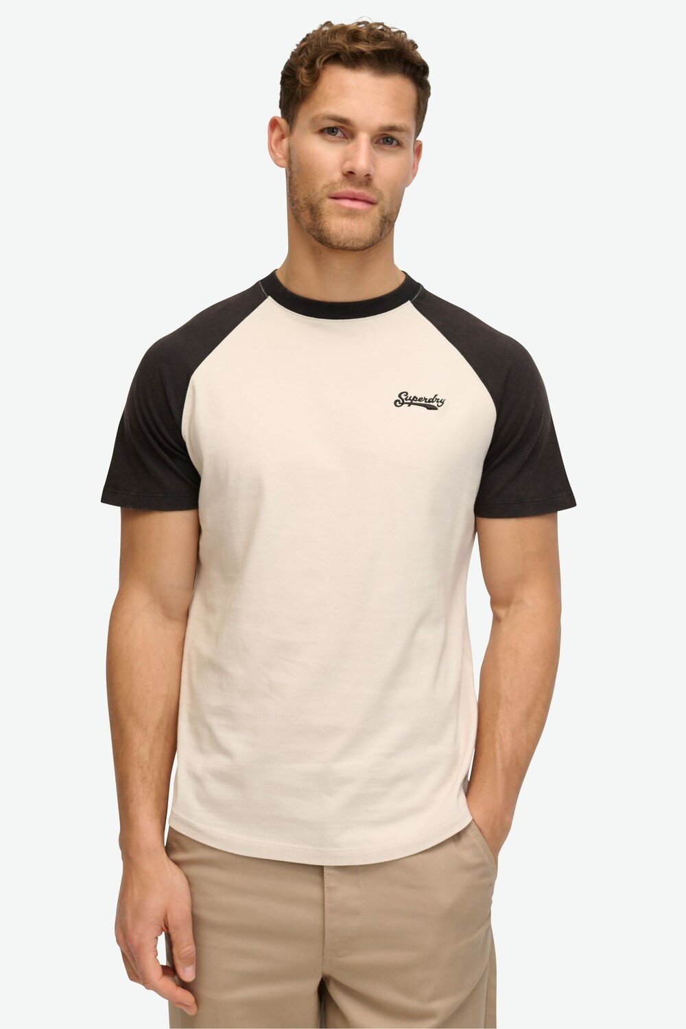 

Бейсбольная футболка с логотипом Essential Superdry, черный