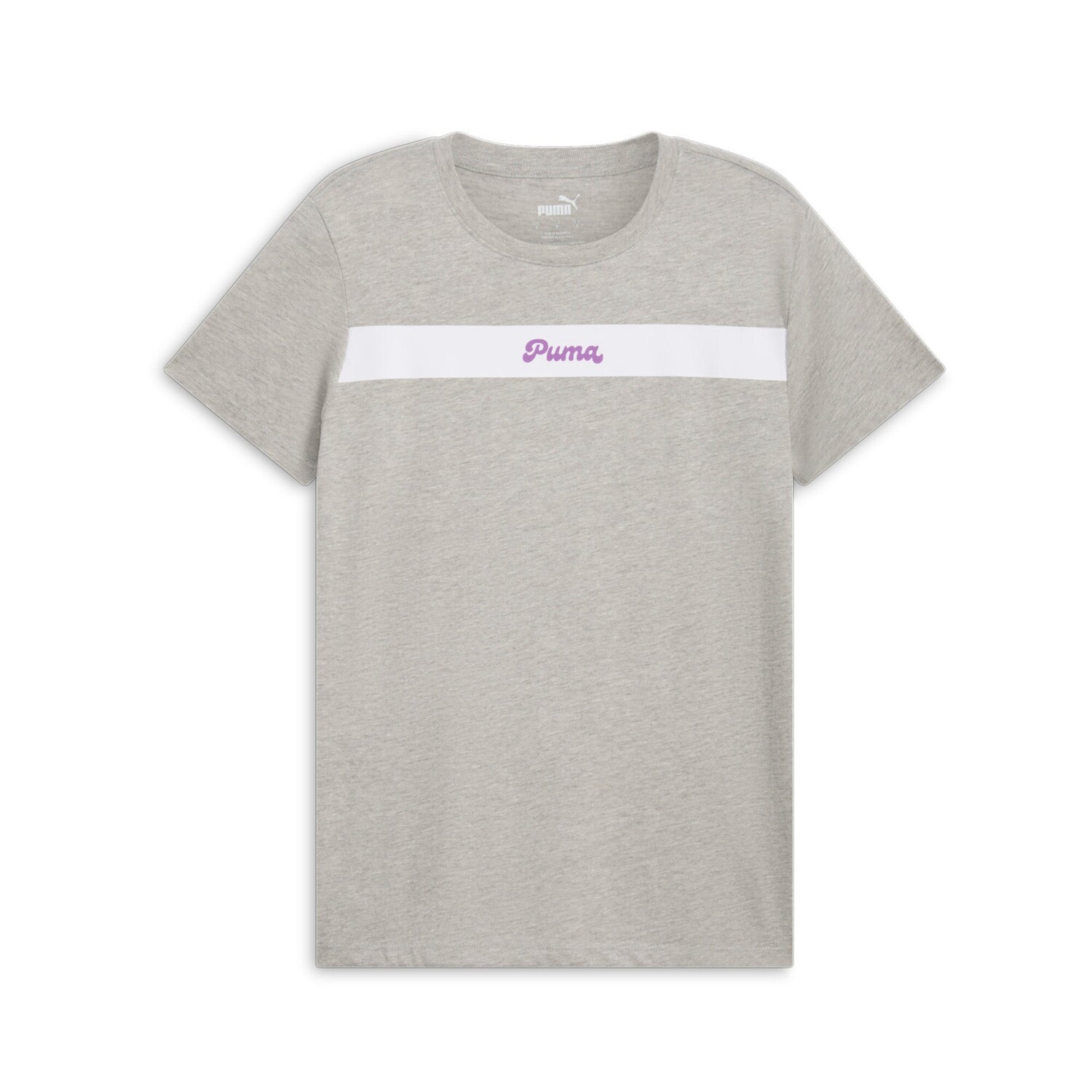

Женская футболка с логотипом PUMA Upfront Line, цвет Light Gray Heather