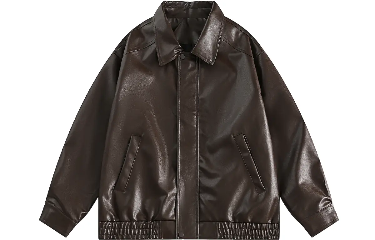 

Кожаная куртка унисекс DARKCIRCLE, черный (однотонный)