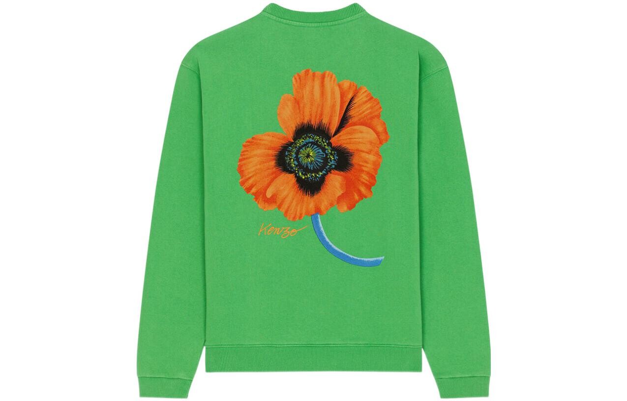 

Свитшот Poppy Flower Series для мужчин, зеленый Kenzo, зеленый