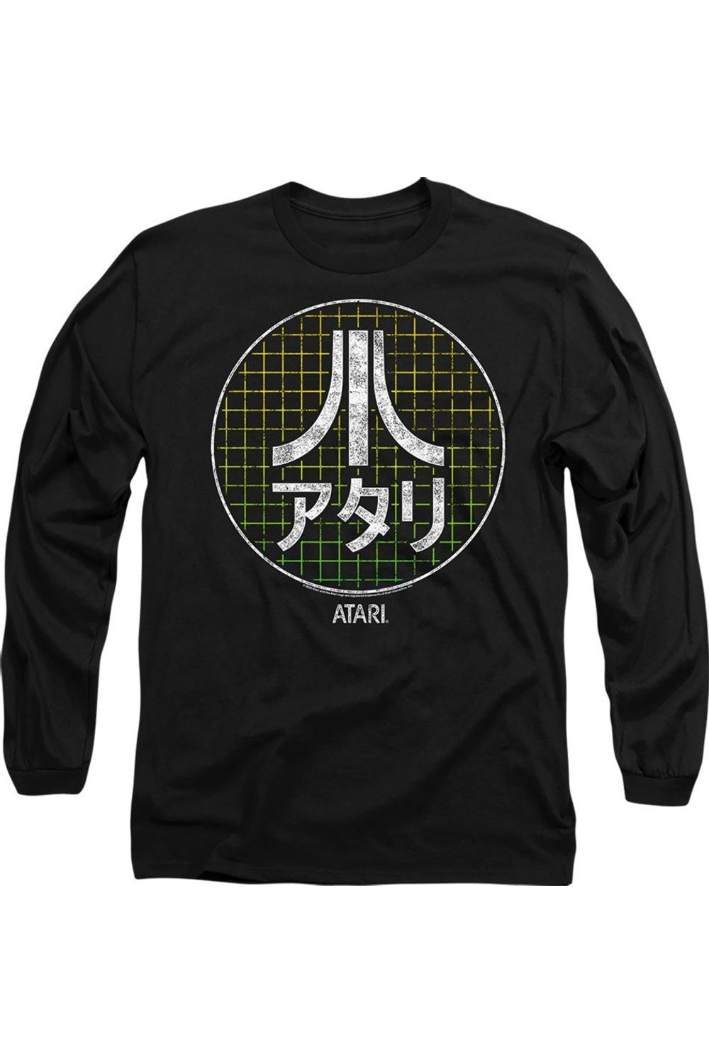 

Футболка Atari Japanese Grid с длинным рукавом для взрослых Gildan, черный