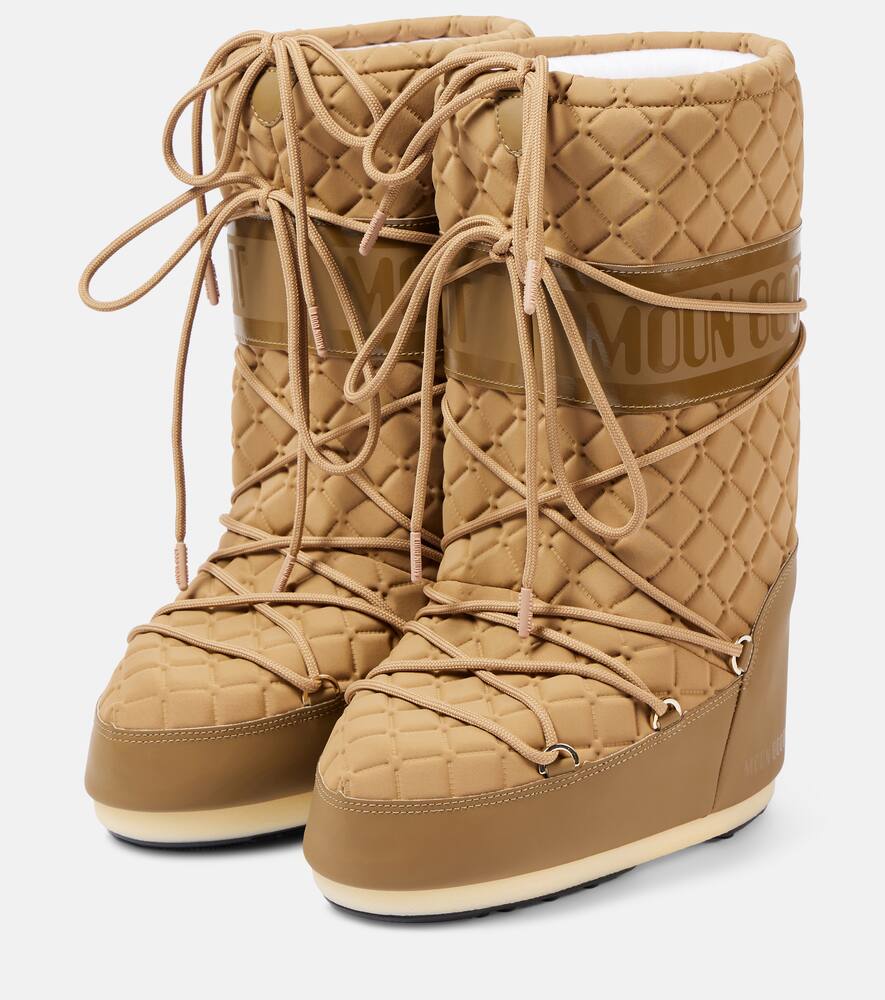 Утепленные зимние ботинки Icon Quilt Moon Boot, M013 Caramel — фото 4