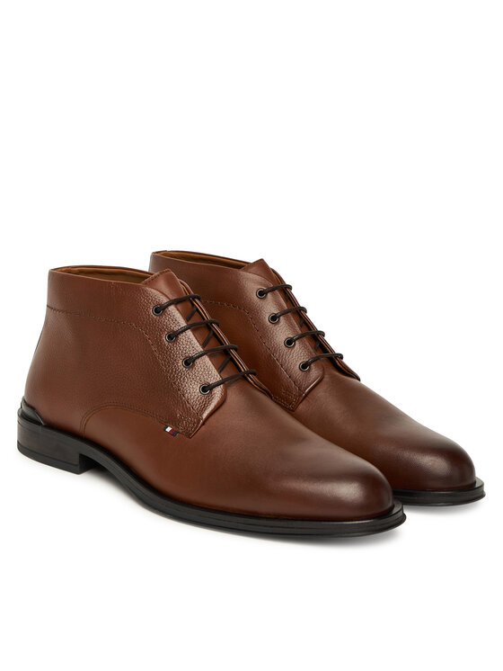 Туфли на шнуровке Corporate Hilfiger Lth Boot FM0FM05697 Tommy Hilfiger, коричневый — фото 2