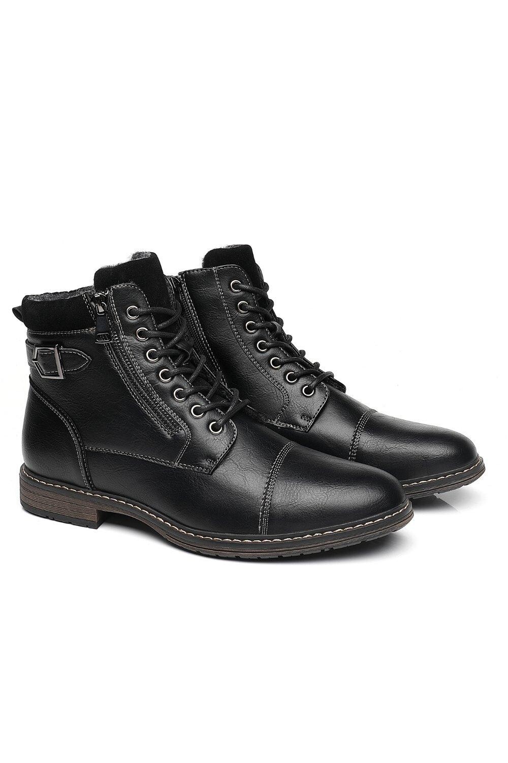 Ботинки Smart Work в офисном стиле на молнии Smart Chukka с шнуровкой и молнией TOP STAKA SHOES, черный — фото 3