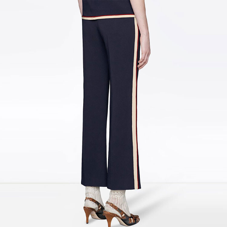 Штаны спортивные женские Gucci Viscose Bootcut, синий — фото 4