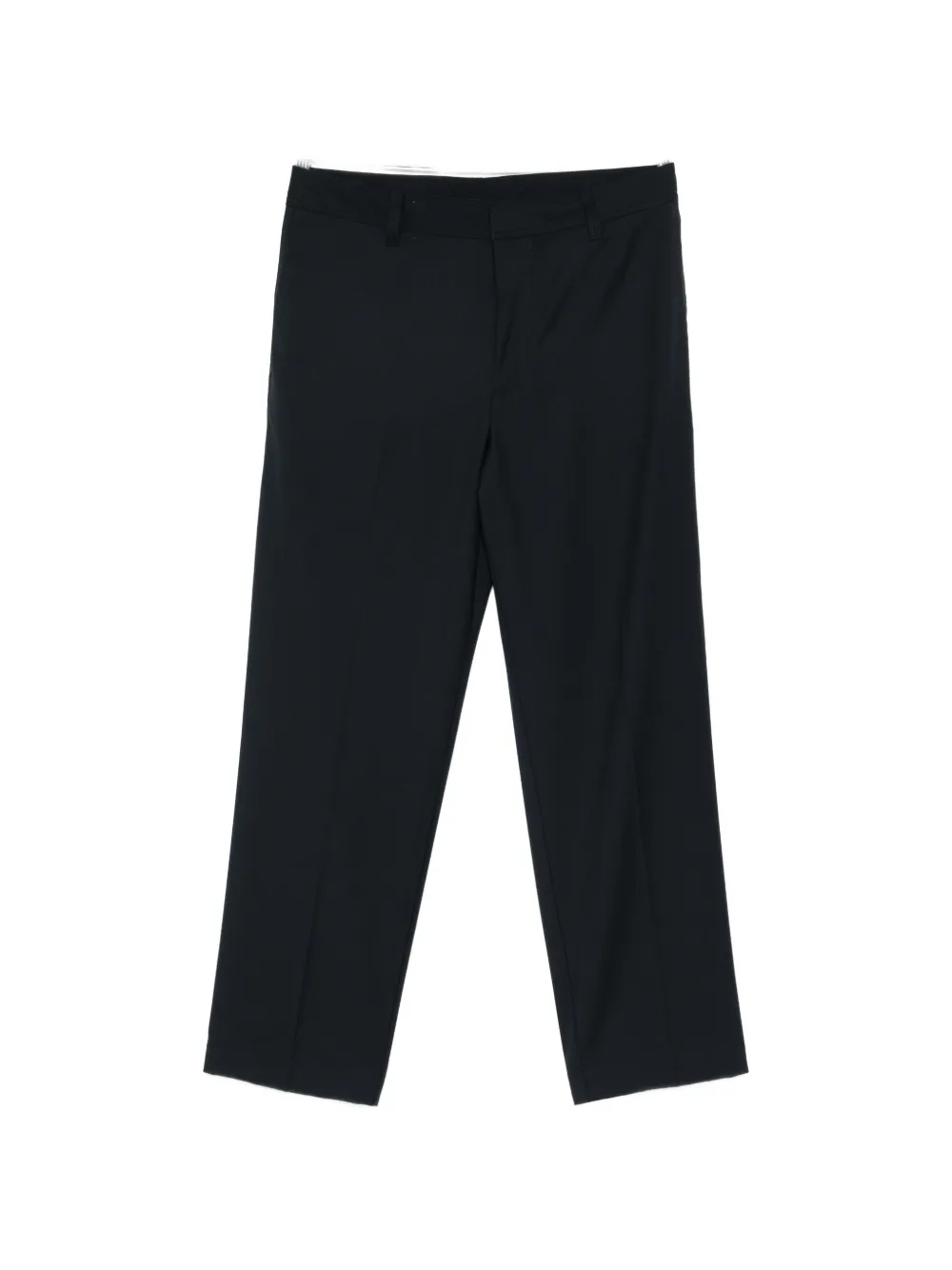 Шерстяные брюки с логотипом Emporio Armani, черный