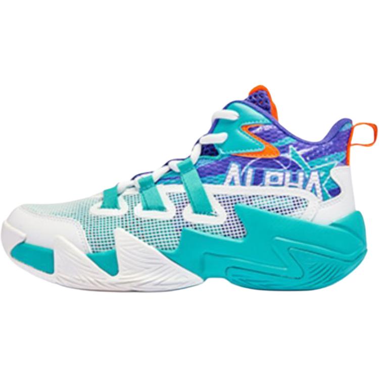 

QIAODAN Непромокаемые и дышащие баскетбольные кроссовки Mid Top для детей Dreamy Blue для подростков