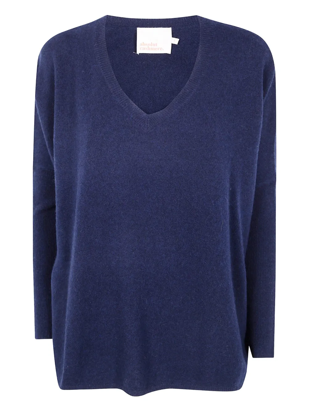 

Кашемировый свитер с V-образным вырезом absolut cashmere, синий