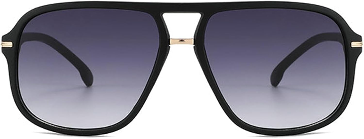 

Солнцезащитные очки Willochra Luxury Oversized Pilot для женщин и мужчин, винтажные квадратные солнцезащитные очки с градиентным переходом, очки для активного отдыха с защитой от УФ-излучения UV400, C2