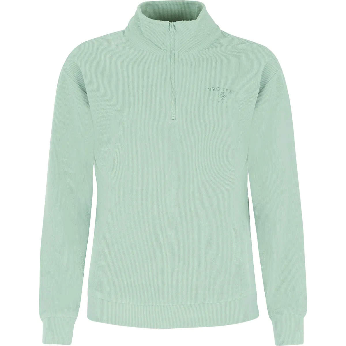 

Prtnappa 1/4 Zip Protest Женский флис, зеленый