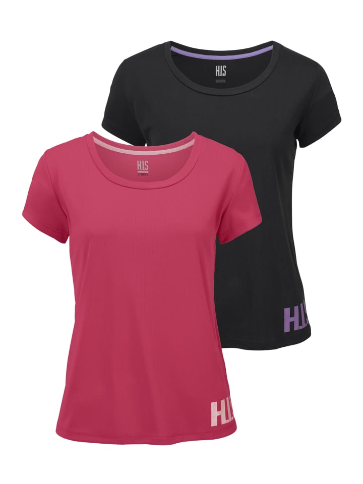 

Футболка для выступлений черного/кораллового цвета H.I.S., Черный, Футболка для выступлений черного/кораллового цвета H.I.S.