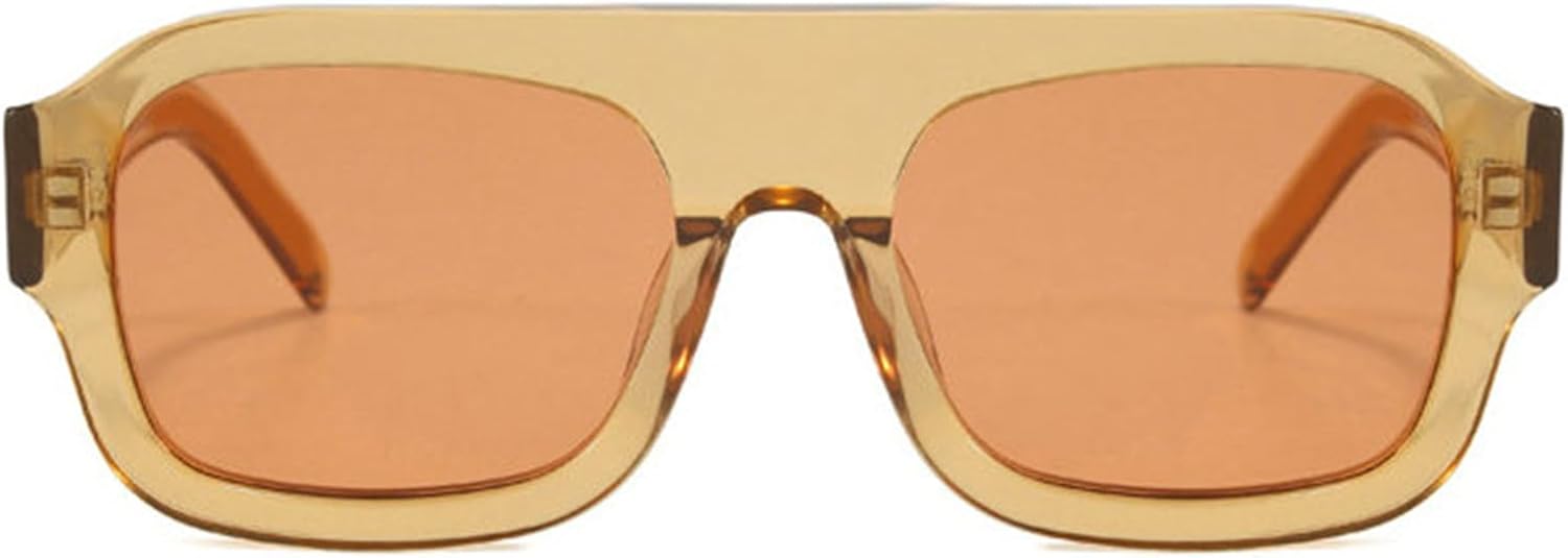 

Солнцезащитные очки Willochra Fashion Square для женщин, защита от ультрафиолета UV400, ретро-оранжевый градиент, солнцезащитные очки для мужчин в стиле панк для активного отдыха, C14