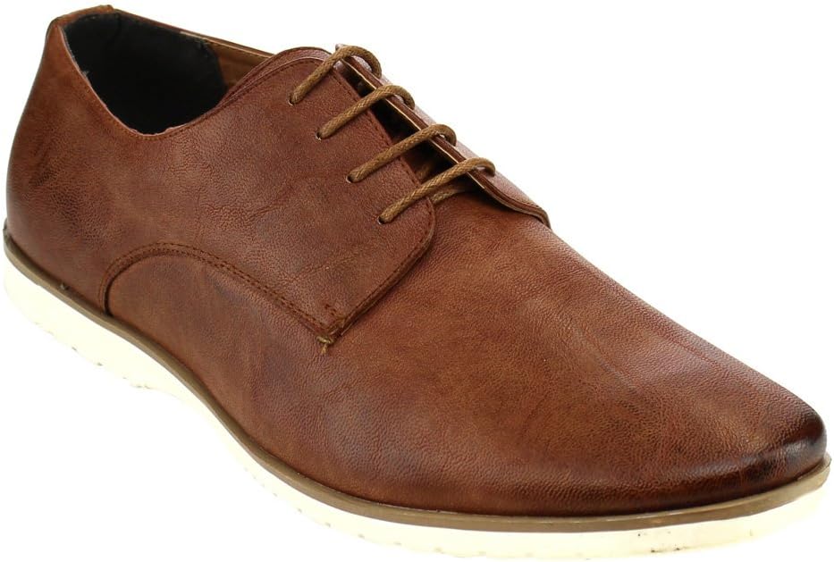 

Мужские классические туфли на шнуровке Oxfords для офиса и повседневной носки ARIDER ALAN-02 Soda, Camel