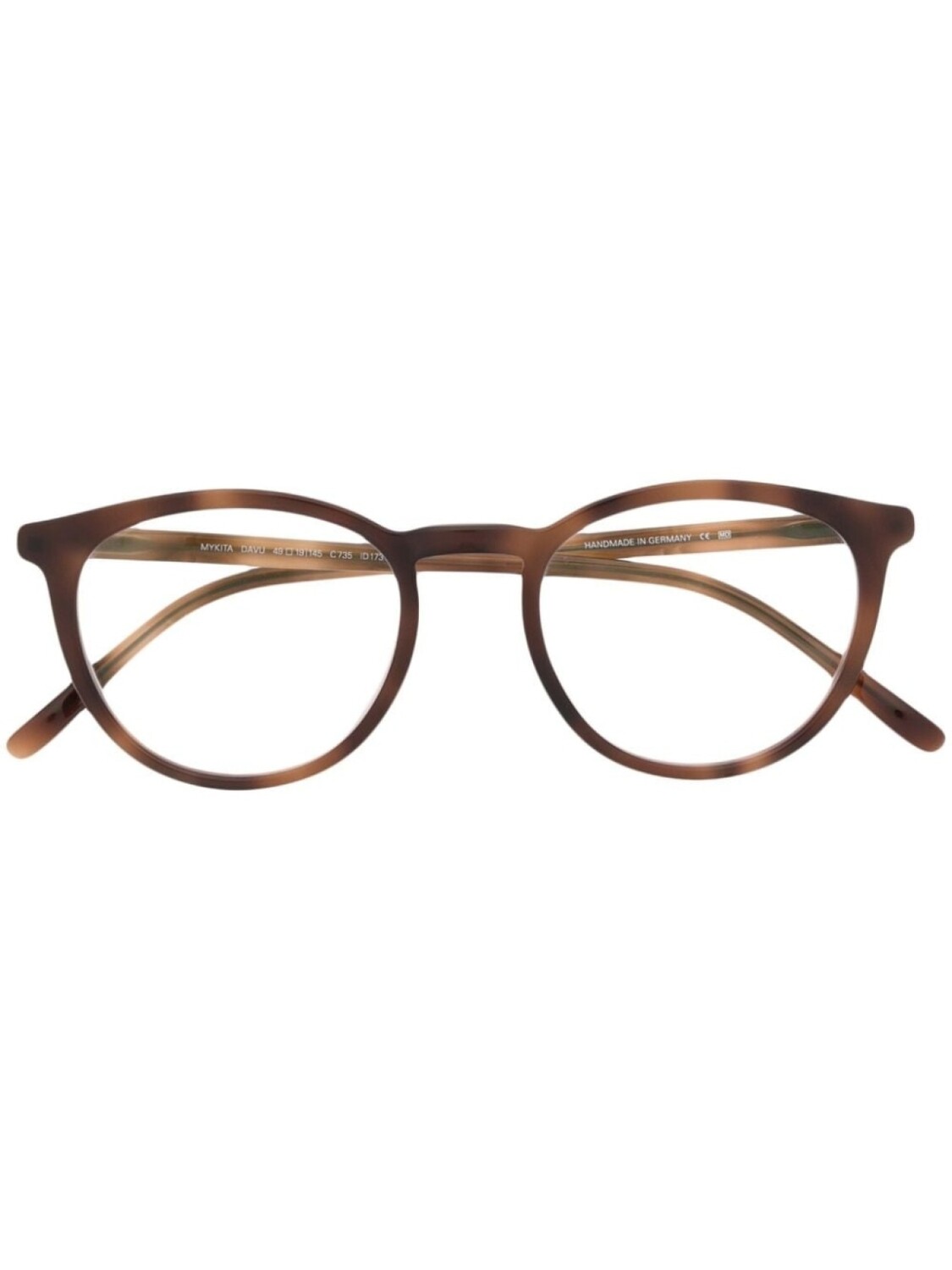 

Mykita очки Davu в круглой оправе, коричневый