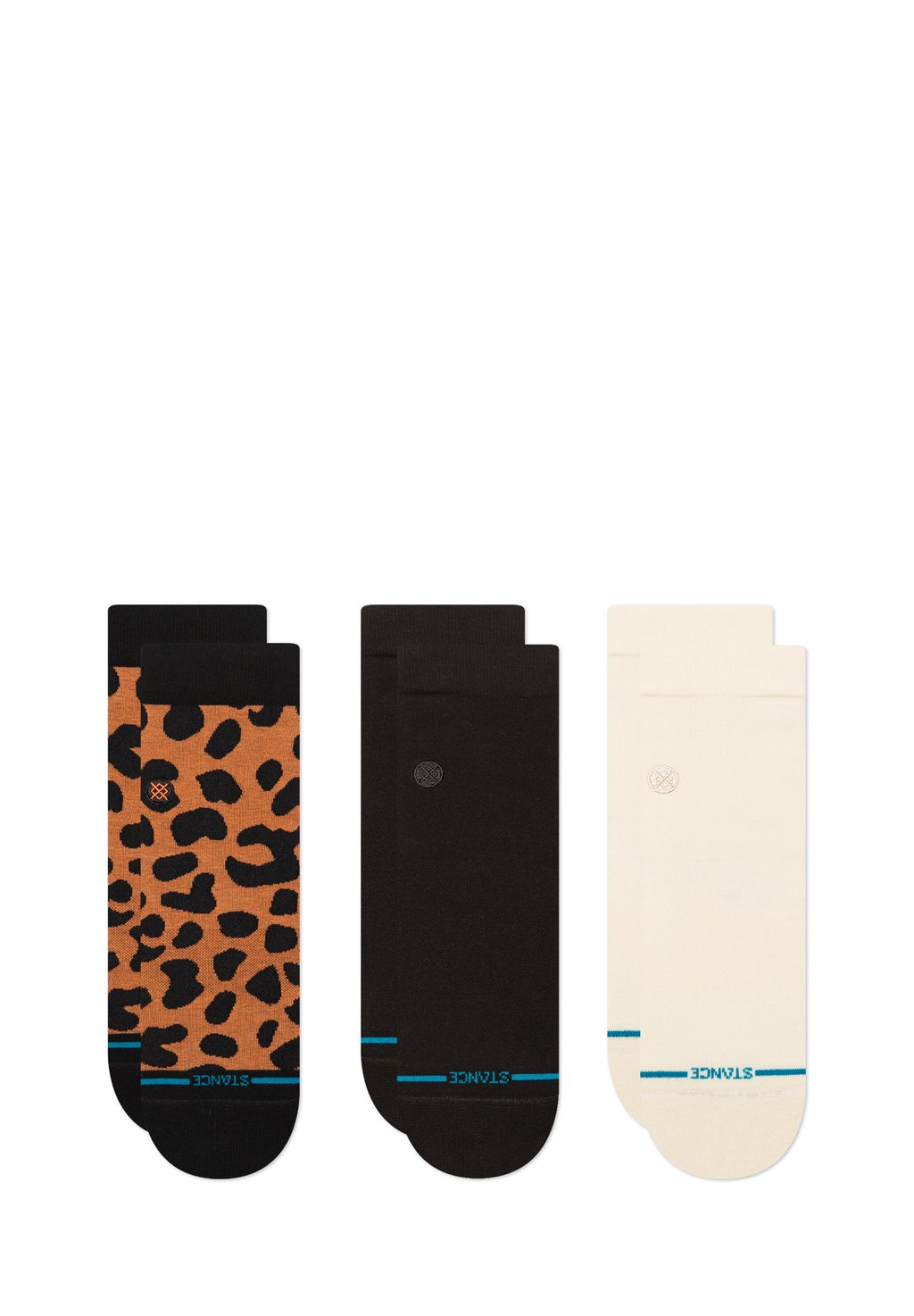 

Носки ANIMANIAC QUARTER 3 PACK Stance, черный