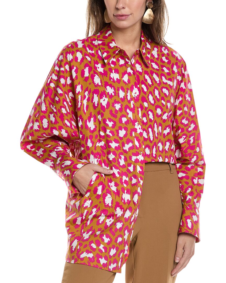 

Блузка Diane von Furstenberg Caleb, коричневый
