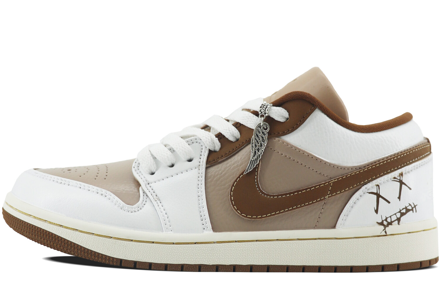 

Баскетбольные кроссовки Air 1 Vintage Men Low-Touch Mocha/white Jordan