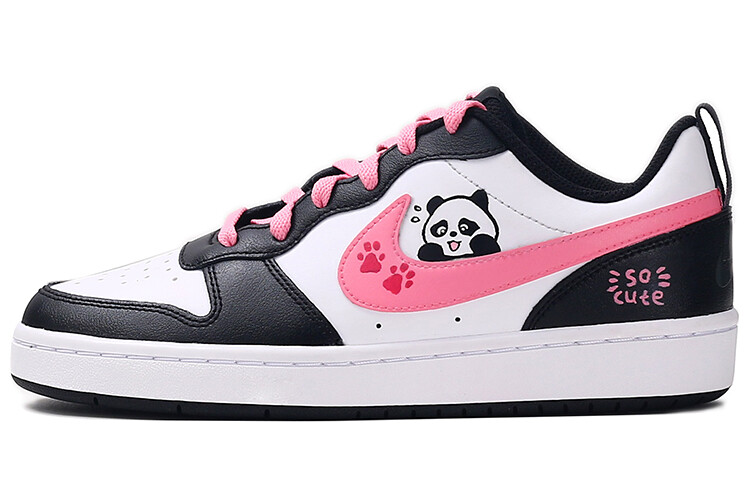 

Кроссовки Nike Court Borough Skateboarding Shoes Women's Low-top Black&White, черный