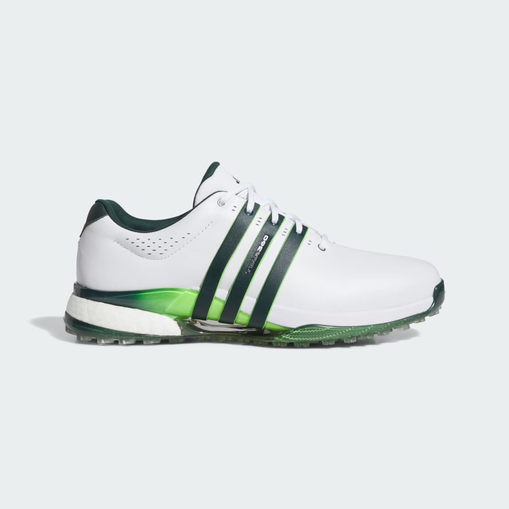 

Кроссовки Adidas Tour360 25 Spikeless Golf Shoes, цвет Cloud White/Aurora Ivy/Lime Burst