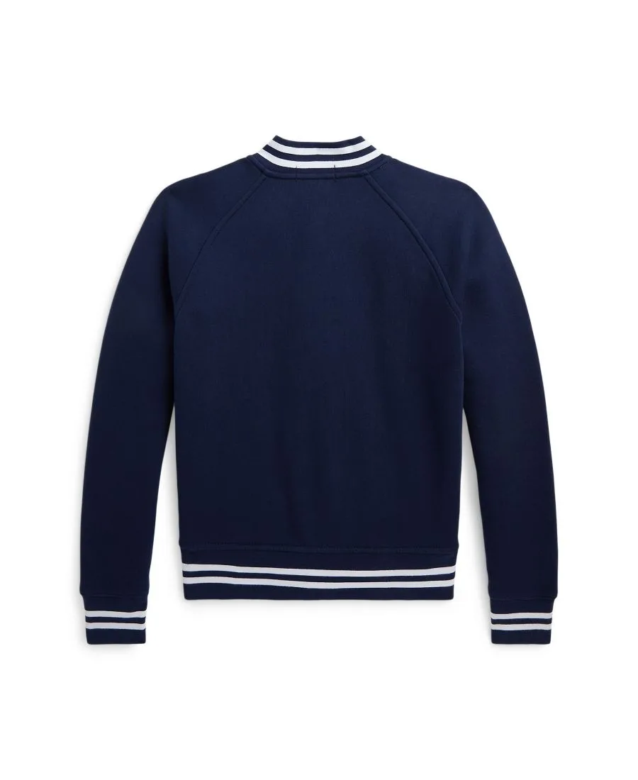 Бейсбольная куртка из флиса для мальчиков 8-20 лет Polo Ralph Lauren, refined темно-синий — фото 2