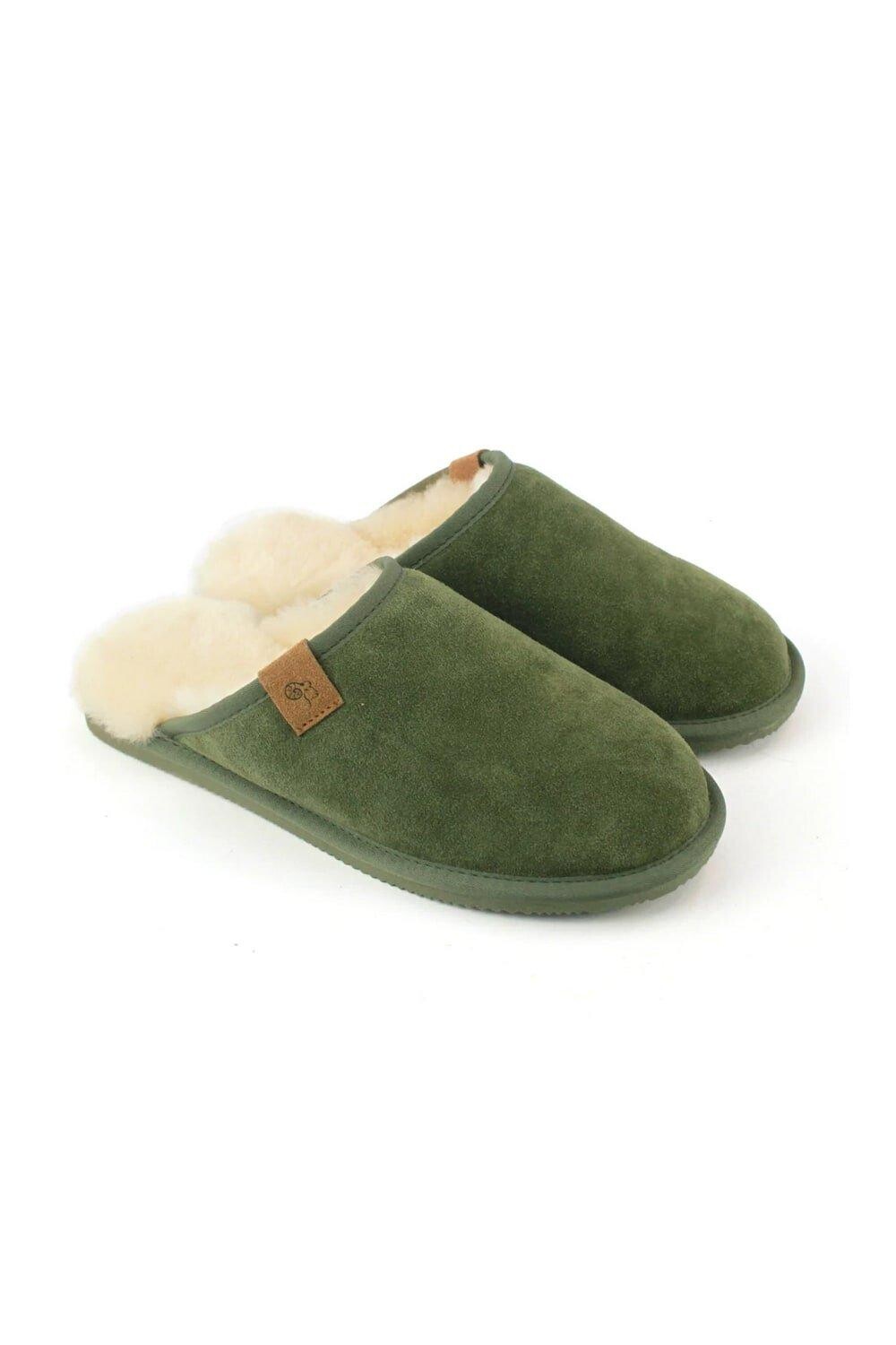

Тапочки Ellis из овчины Eastern Counties Leather, зеленый