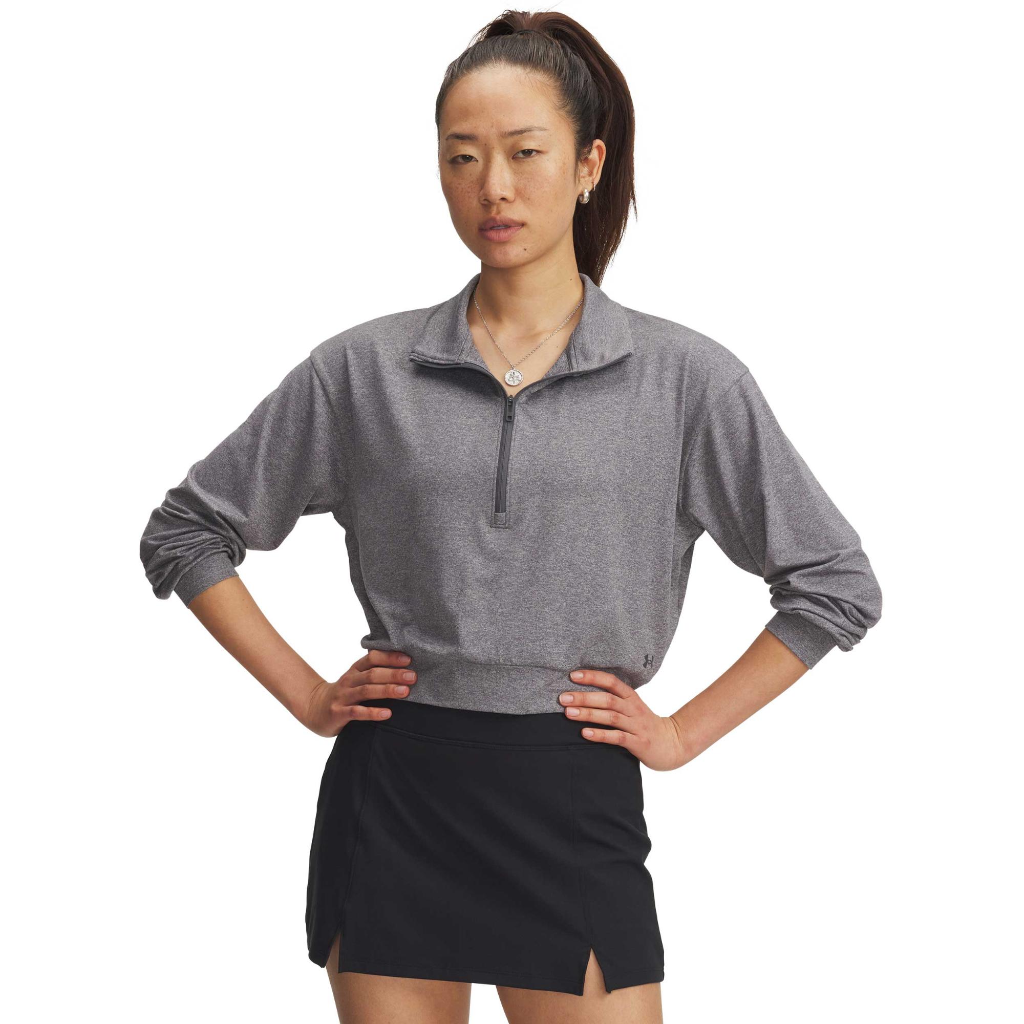 

Женская толстовка Motion Lounge с застежкой-молнией до середины груди Under Armour, Castlerock Medium Heather