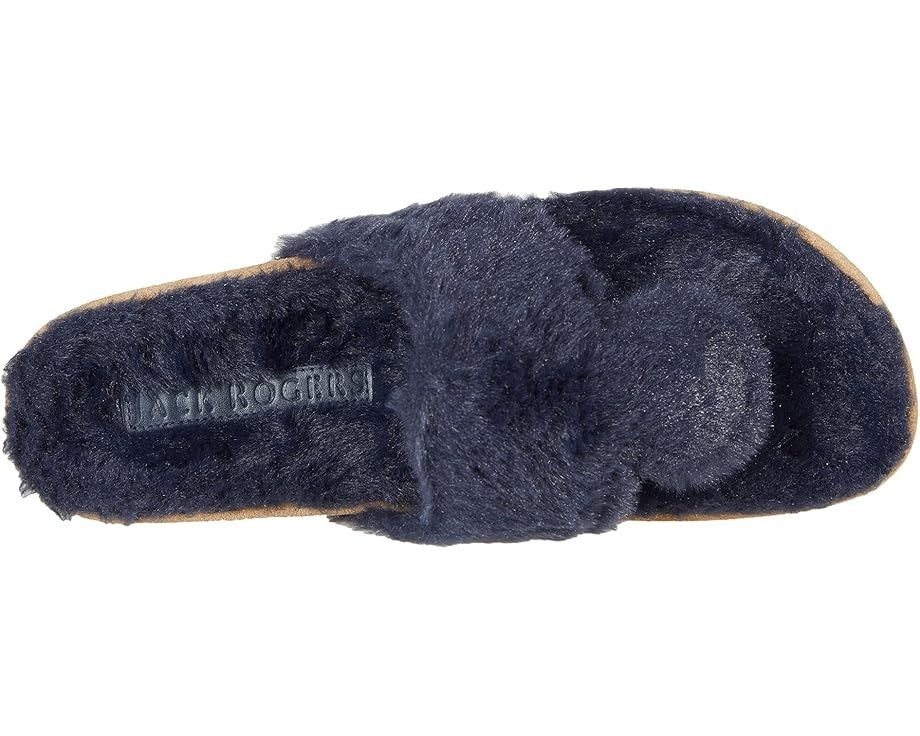 Jack Rogers Jacks Comfort Cozy Thong Women's  Navy Faux Fur Sandals JOBB1467 — фото 3