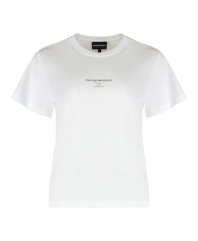 

Футболка Asv с фотопринтом Emporio Armani, белый