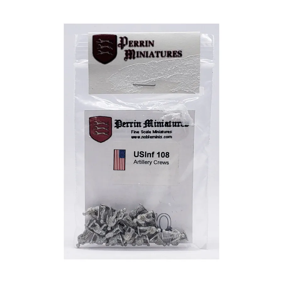 

Артиллерийские расчеты США, WWII Miniatures - USA (10mm) (Perrin Miniatures)