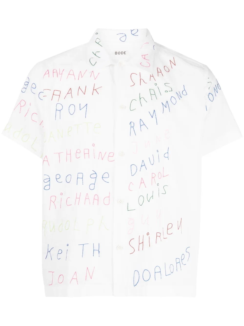 

Рубашка Familial Hall с вышивкой BODE, белый