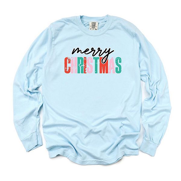 

Рождественская футболка с длинным рукавом в стиле дистресс Simply Sage Market, Зеленый, Рождественская футболка с длинным рукавом в стиле дистресс Simply Sage Market