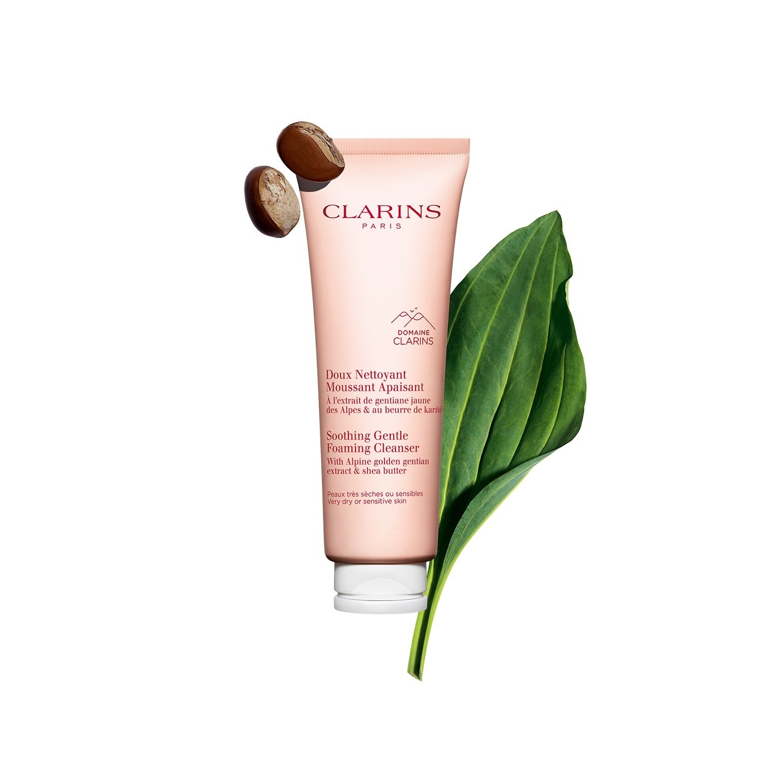 Лосьон Clarins — Очищающая пенка для лица doux nettoyant moussant apaisant , объем, 125 мл — фото 4
