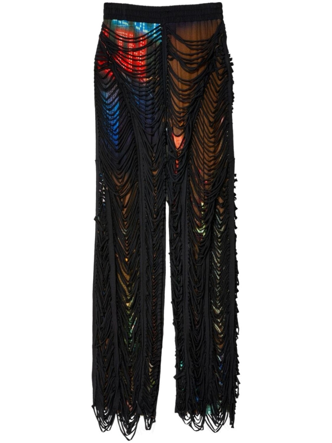 

Jean Paul Gaultier брюки широкого кроя, связанные крючком, коричневый