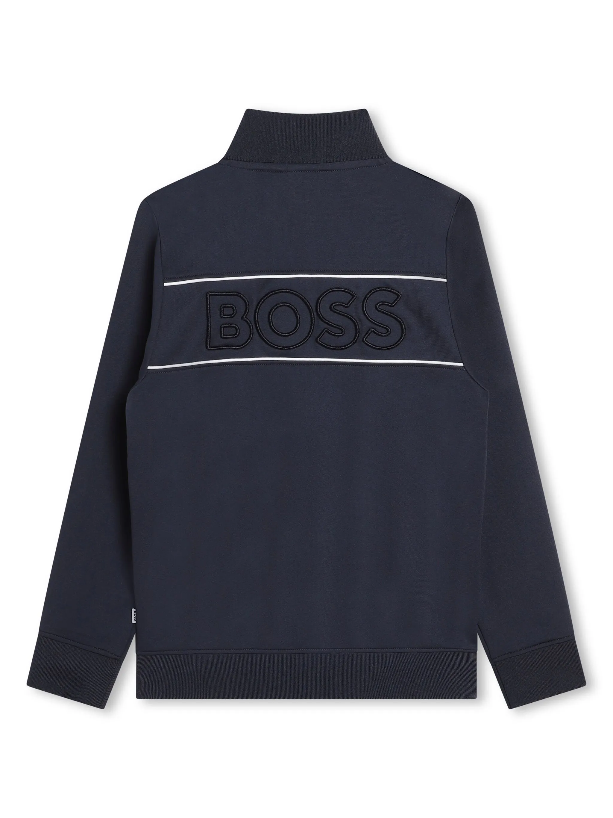 Куртка на молнии с вышитым логотипом Boss Kidswear, синий — фото 2