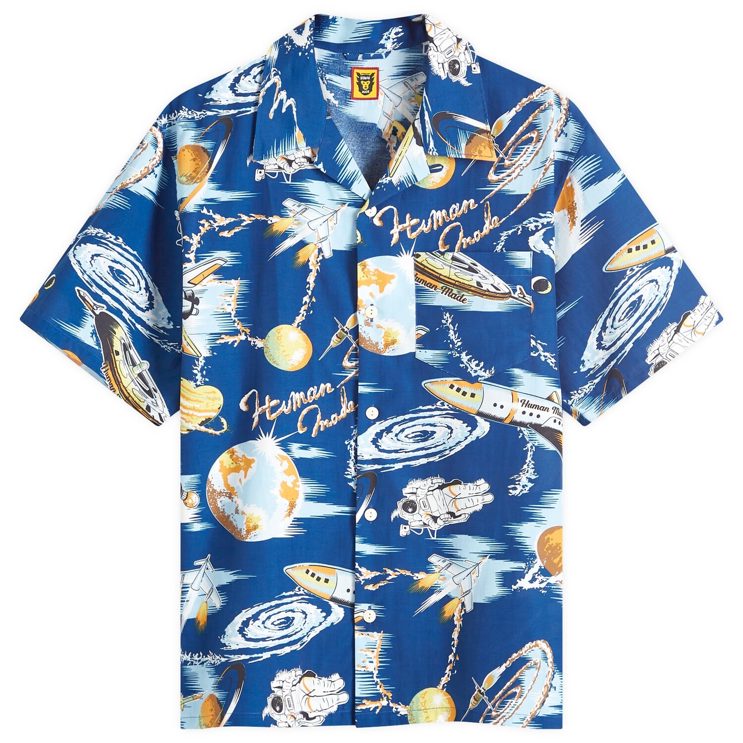 

Рубашка Human Made Graphic Vacation Shirt, синий