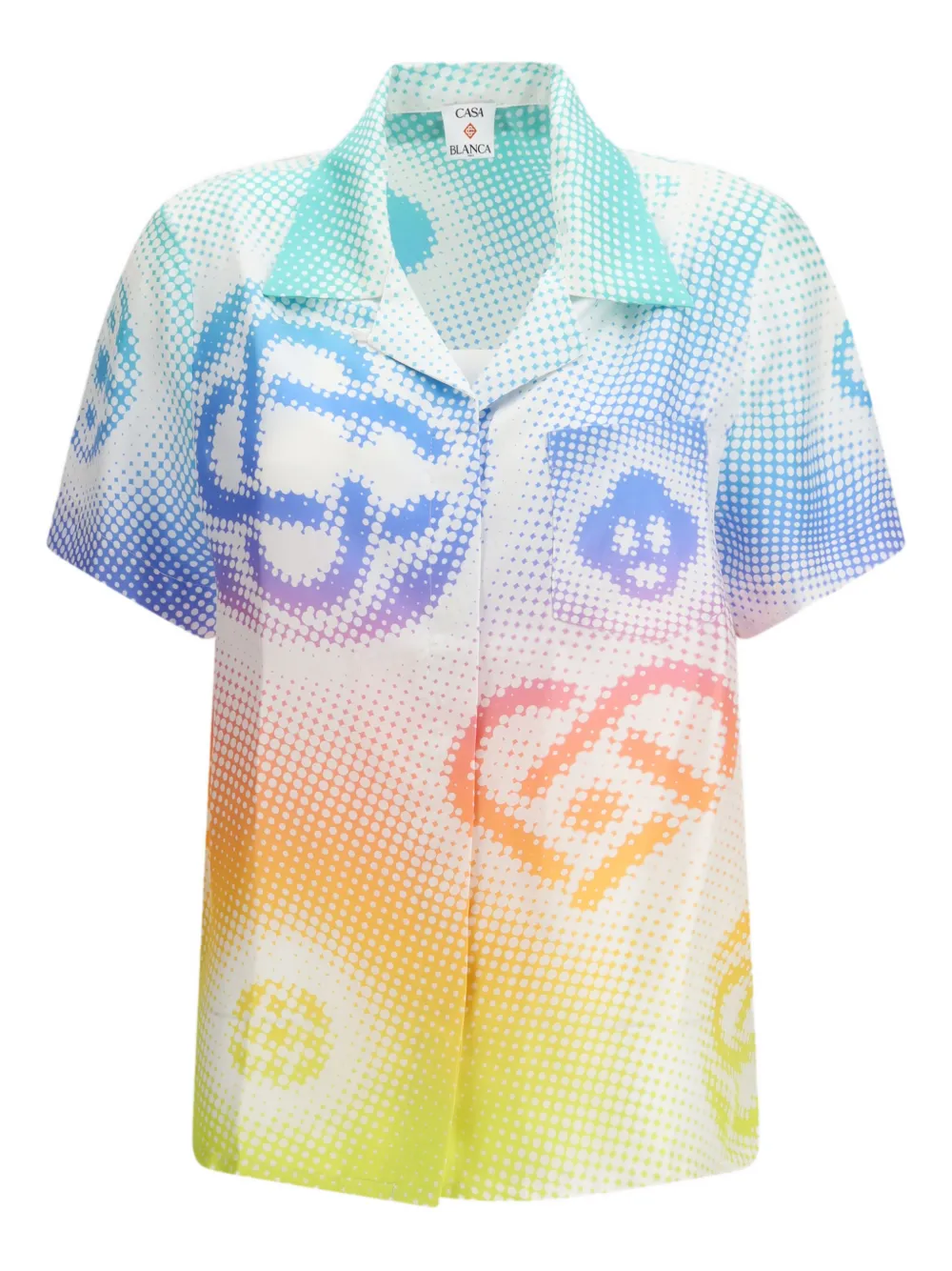 

Рубашка с принтом Casablanca, белый