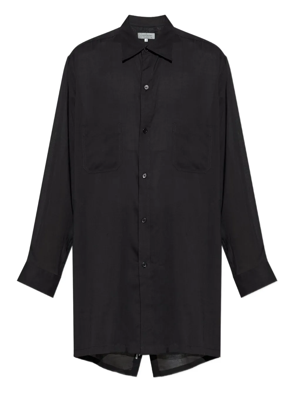 

Рубашка с карманом Yohji Yamamoto, черный