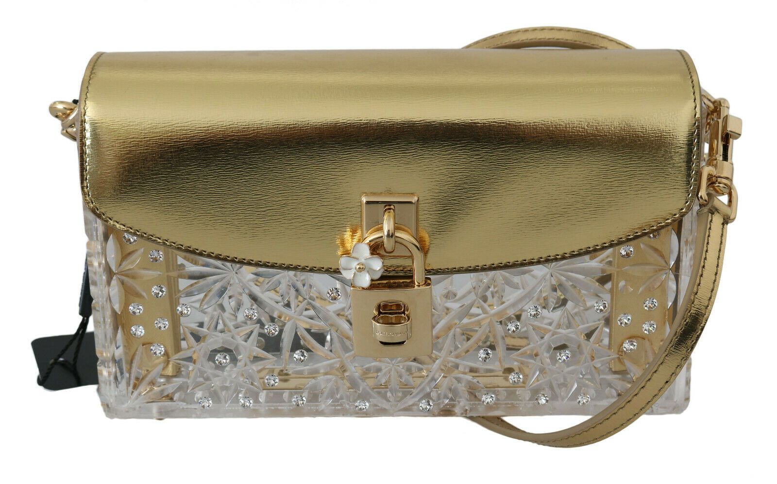 

Элегантная сумка-коробка с золотыми кристаллами Dolce & Gabbana, золото