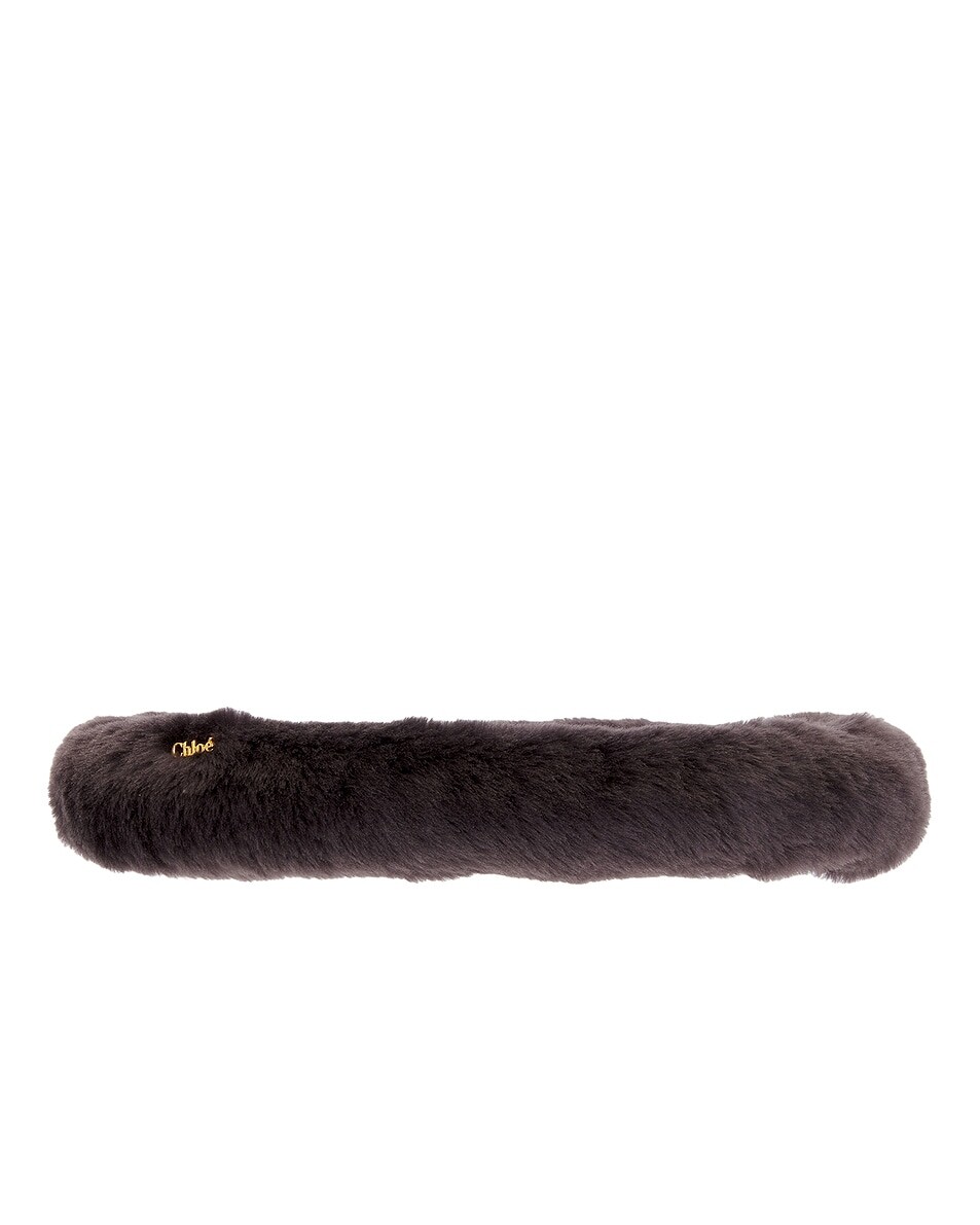 

Шляпа Shearling Headband Chloe, цвет Mineral Grey