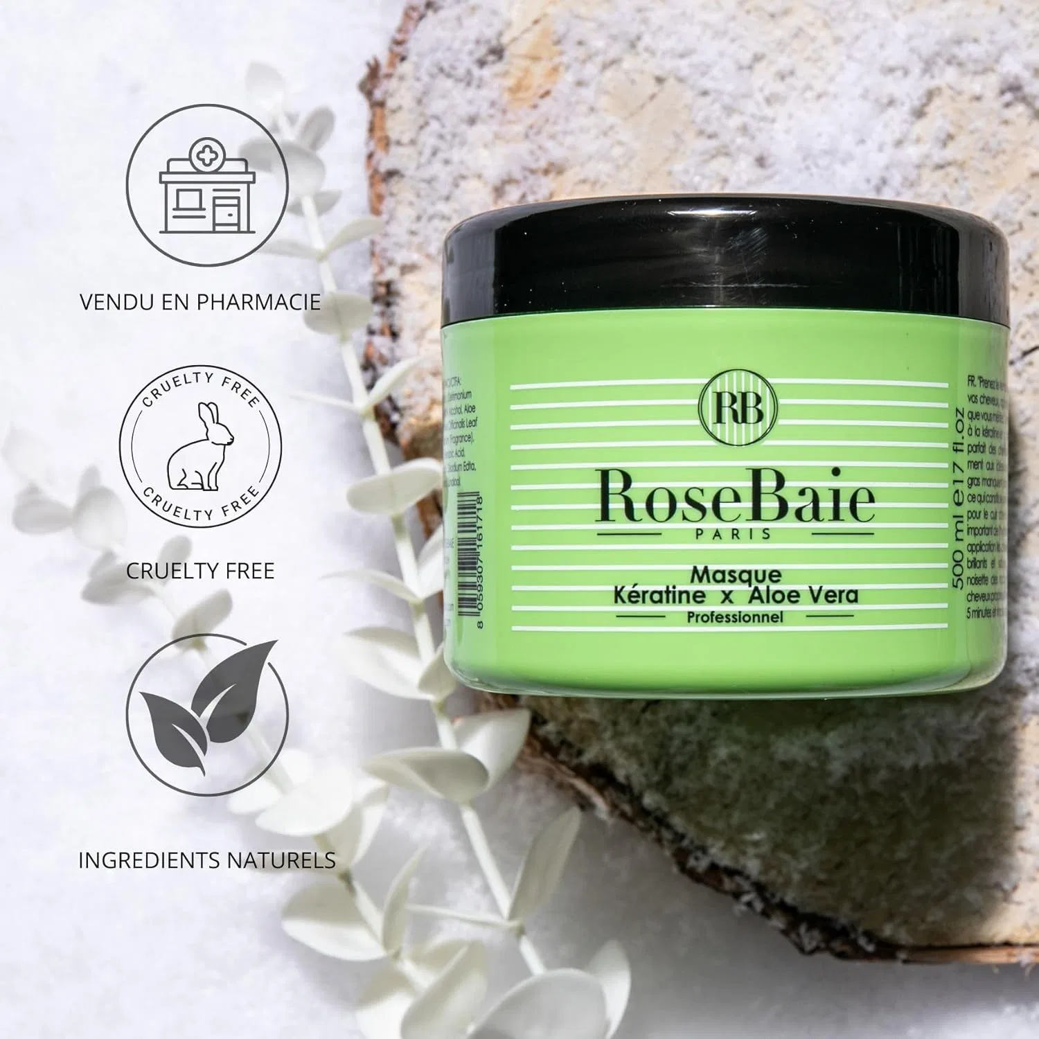 Восстанавливающая маска для волос с кератином и алоэ вера от RoseBaie Rose Baie — фото 3