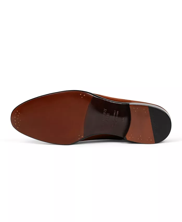 Мужские классические оксфорды Regent Cap Toe из кожи Anthony Veer, коричневый — фото 4