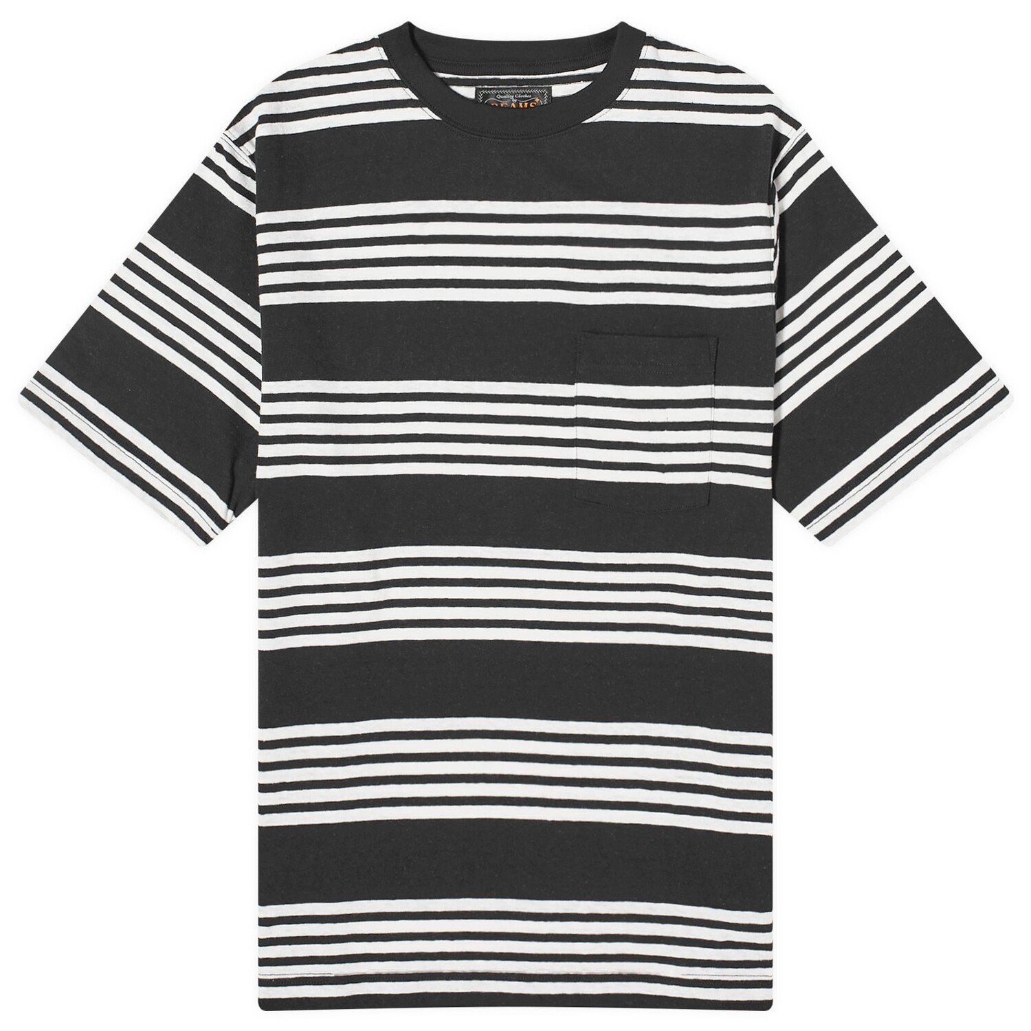 

Футболка Beams Plus Nep Stripe Pocket T-Shirt, черный