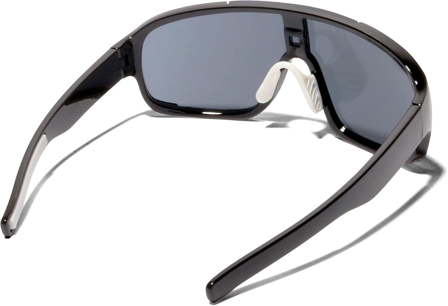 

Солнцезащитные очки ShadyVEU увеличенного овального размера в стиле ретро 80-х, монохромные, с защитой от УФ-излучения UV400, для мужчин и женщин, Back Frame / Black Lens