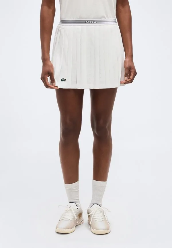 Юбка в стиле ретро, спортивная юбка Lacoste Sport, White/White