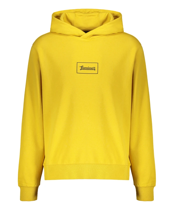 

Хлопковая толстовка с капюшоном, ламинарная мода, инженерия Herno, желтый