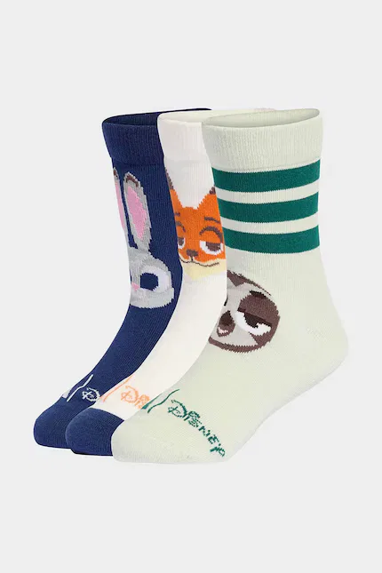 Носки детские с рисунком Zootopia 3 шт Adidas Performance, белый