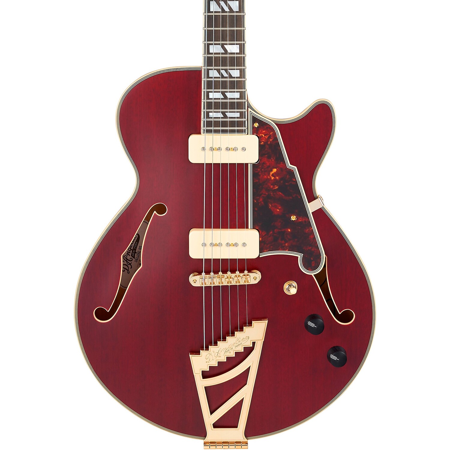 

Полуполая электрогитара D'Angelico Deluxe Series SS Satin Trans Wine