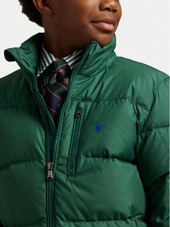 Пуховик regular fit 323969861004 Polo Ralph Lauren, зеленый — фото 3