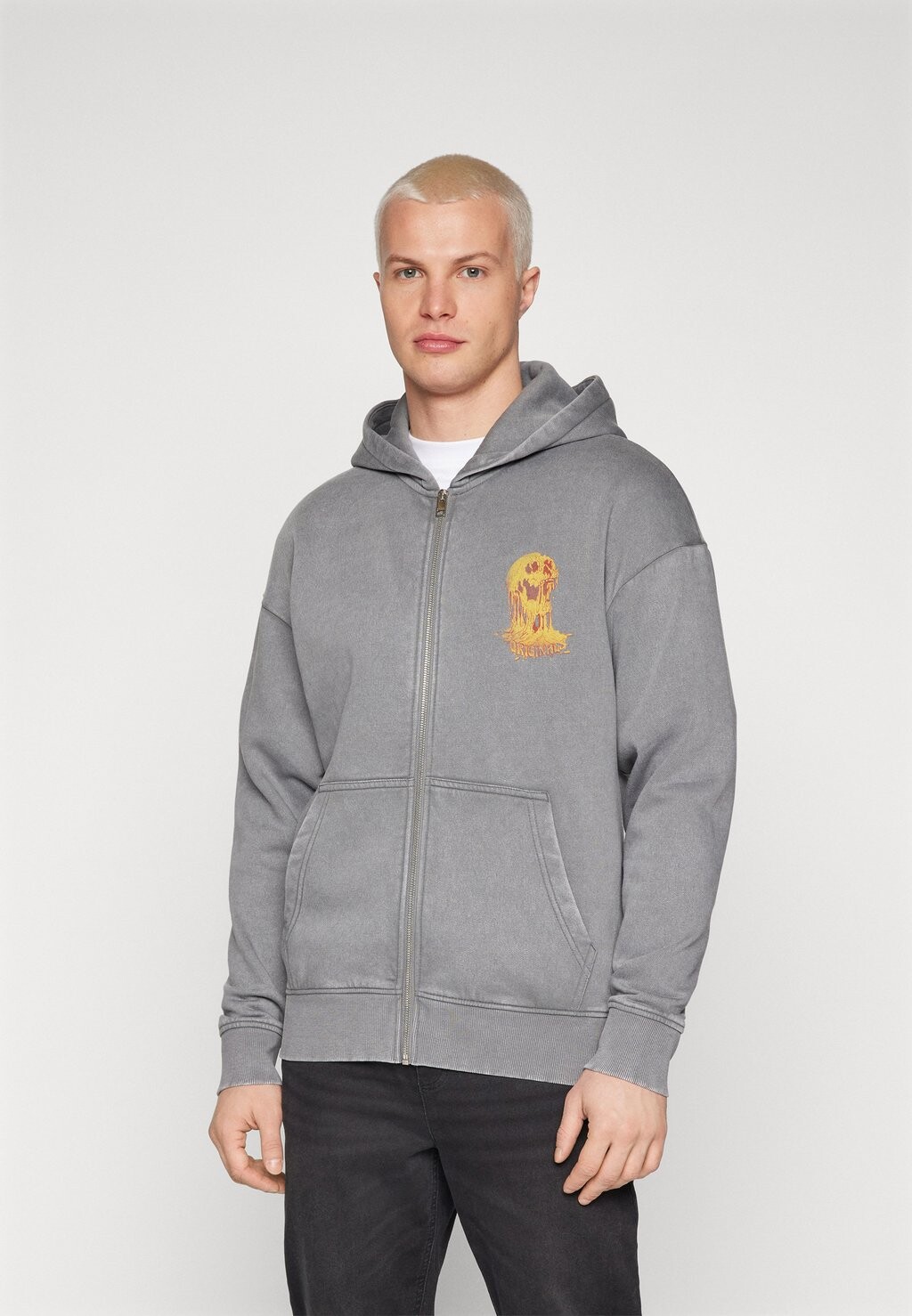 

Пуловер на молнии JORMELT ZIP HOOD UNISEX Jack & Jones, серый